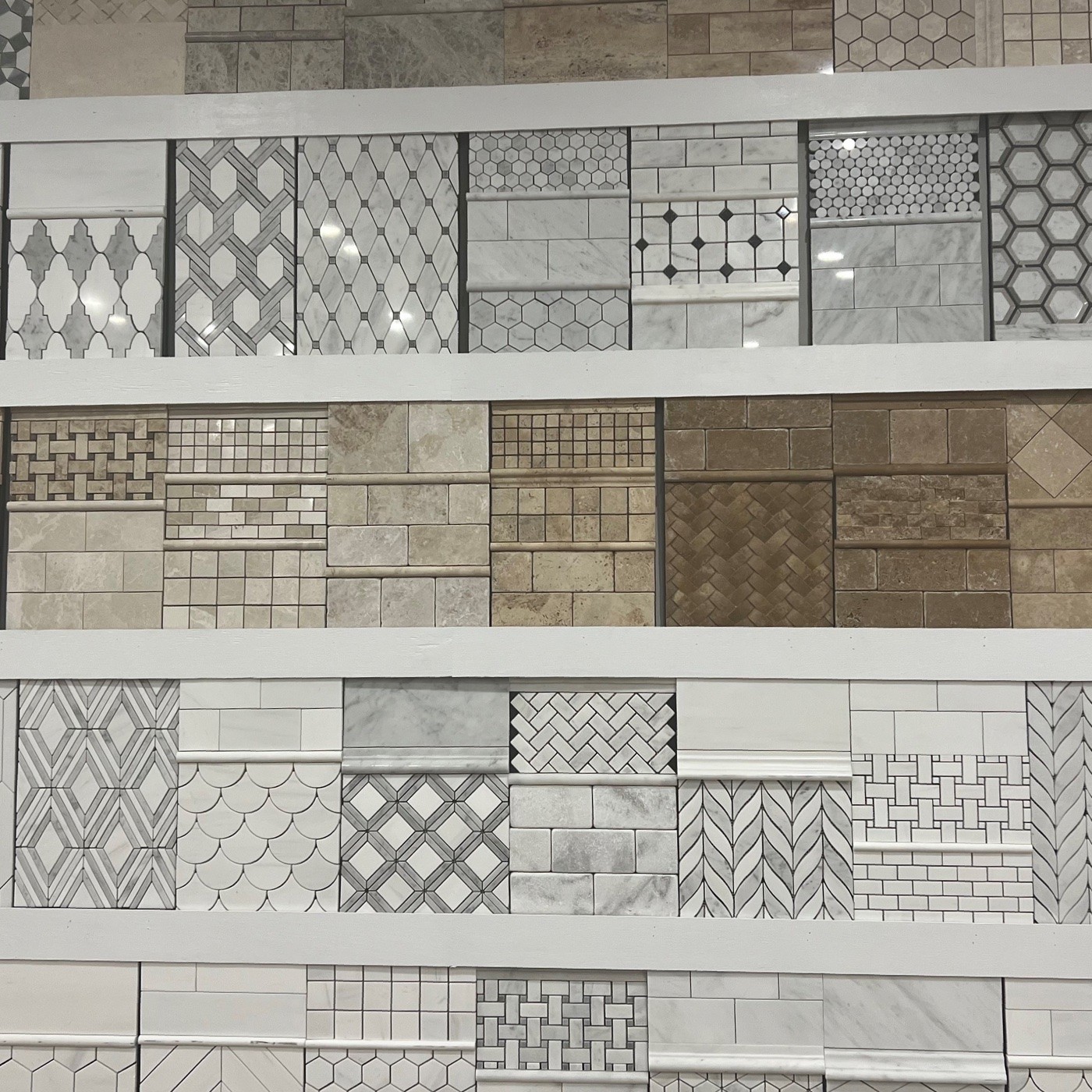 Showroom tile wall | Dalton Wholesale Floors