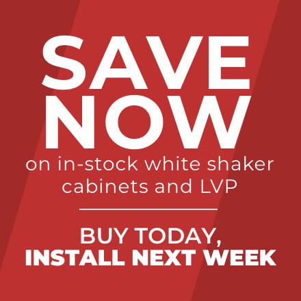 SAVE NOW on in-stock white shaker | Dalton Wholesale Floors