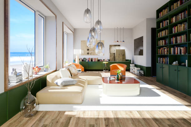 Living room hardwood flooring | Dalton Wholesale Floors
